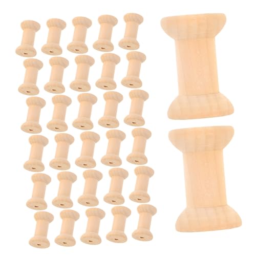 Anneome 50 Stück Vintage Holzspulen Natürliche Holzoptik Glatte Oberfläche Nachhaltige Garnaufbewahrung für Stick und Nähfaden Baumwollspulen für Basteln und Handarbeit Anneome 50 Stück Vintage Holzspulen Natürliche Holzoptik Glatte Oberfläche Nachhaltige Garnaufbewahrung für Stick und Nähfaden Baumwollspulen für Basteln und Handarbeit von Anneome
