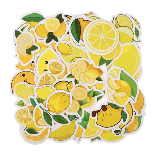 Anneome Cartoon Zitrone Aufkleber Set 50 Stück Selbstklebende Aufkleber Groß Aufkleber Für Notebook Handy Computer Anneome Cartoon Zitrone Aufkleber Set 50 Stück Selbstklebende Aufkleber Groß Aufkleber Für Notebook Handy Computer von Anneome