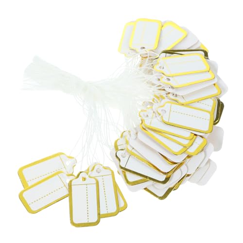 Anneome 500 Stück Papier Etiketten mit Lanyard Handbeschreibbare Schmuck Preisschilder Vielseitige Anhänger Einfach zu Befestigen Geeignet für Schmuck Geschenke und Zufällige Farbe Anneome 500 Stück Papier Etiketten mit Lanyard Handbeschreibbare Schmuck Preisschilder Vielseitige Anhänger Einfach zu Befestigen Geeignet für Schmuck Geschenke und Zufällige Farbe von Anneome