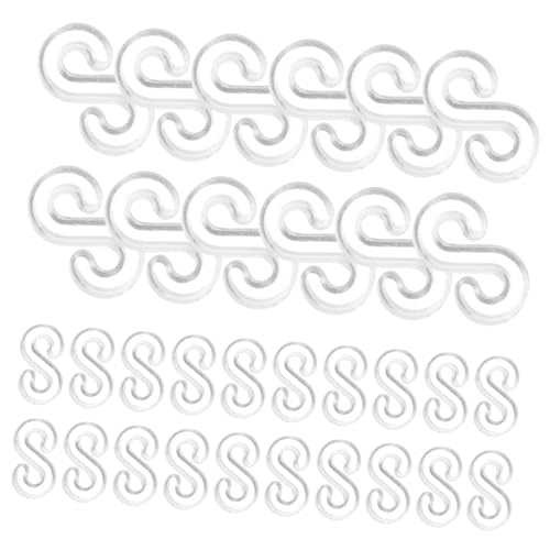 Anneome 500 Stück S Clips für Loom Rubber Bands Vielseitige Verschlüsse für Armband und Schmuckherstellung Transparent DIY Verbindungselemente für Bastelprojekte und Schmuckzubehör von Anneome