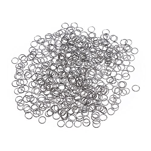 Anneome 500 Stück geschlossene Biegeringe Sprungringe Schlüssel Kette zur Schmuckherstellung Trendy machen bastelzeug bastelideen enchantimal silberne Biegeringe Sprungring Schmuck Silver von Anneome