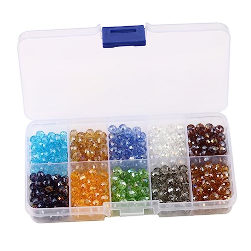 Anneome 500Stücke Briolette Perlen Farben Facettierte Kristallperlen für DIY Schmuckherstellung mit Hochwertigem Aufbewahrungsbehälter für Armbänder von Anneome