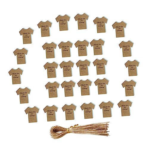 Anneome 50Sätze Kraftpapier Geschenkanhänger Leere Etiketten Für Babyparty Und Dekoration Mit Aufhängung Vielseitig Einsetzbar Für von Anneome