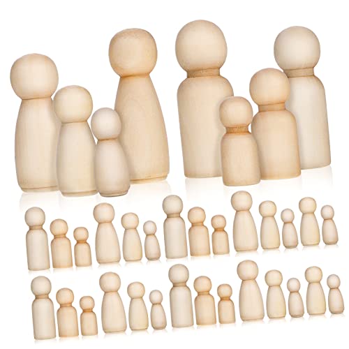 Anneome 50stücke Unbemalte Holz-puppen Für Diy-kunsthandwerk Familien-peg Dolls Holz Für Kinderprojekte Malen Dekorieren Und Kreative Bastelideen Anneome 50stücke Unbemalte Holz-puppen Für Diy-kunsthandwerk Familien-peg Dolls Holz Für Kinderprojekte Malen Dekorieren Und Kreative Bastelideen von Anneome