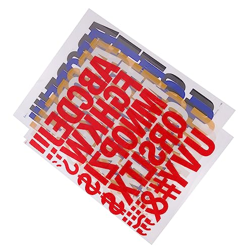 Anneome 5Stücke Aufbügelbare Patches für Kleidung Dekorative Stoffbuchstaben für Jeans Taschen und DIY Projekte von Anneome