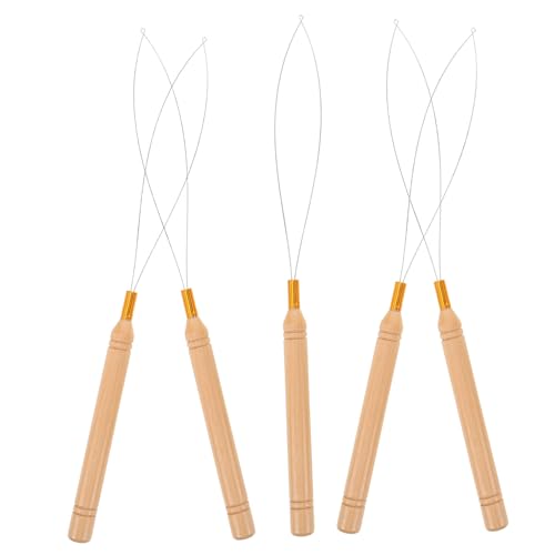 Anneome 5er-Pack Perlenfädler-Werkzeug 21 cm langer Holzgriff zum schnellen Auffädeln von Perlen Anneome 5er-Pack Perlenfädler-Werkzeug 21 cm langer Holzgriff zum schnellen Auffädeln von Perlen von Anneome