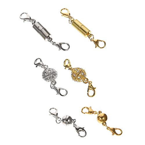 Anneome 6 Paare Magnetschnalle Magnetischer Schmuckverschluss DIY Schmuckverschluss magnetische Halskettenverschlüsse Schmuck Verschluss Verschlüsse für Schmuck armband magnetverschlüsse von Anneome