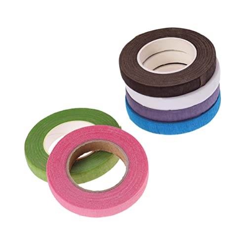 Anneome 6 Rollen 30 Blumenband Klebeband Wickelband Mit Blumenstiel von Anneome