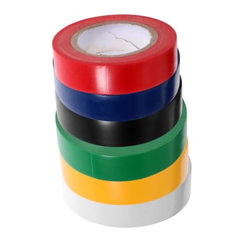 Anneome 6 Rollen Feuerhemmendes Klebeband Möbelband Elektrisches Band Wärmeband Für Rohre Elektroband Farbig Farben Von Isolierbändern Kabelbahn Isolierband Für Heimwerker Pvc Anneome 6 Rollen Feuerhemmendes Klebeband Möbelband Elektrisches Band Wärmeband Für Rohre Elektroband Farbig Farben Von Isolierbändern Kabelbahn Isolierband Für Heimwerker Pvc von Anneome