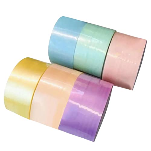 Anneome 6 Rollen Klebriges Ballband Farbiges Dekompressionsspielzeug Stressabbauendes DIY Klebeband Breit Farben Vielseitig für Entspannung und Sensorisches Anneome 6 Rollen Klebriges Ballband Farbiges Dekompressionsspielzeug Stressabbauendes DIY Klebeband Breit Farben Vielseitig für Entspannung und Sensorisches von Anneome
