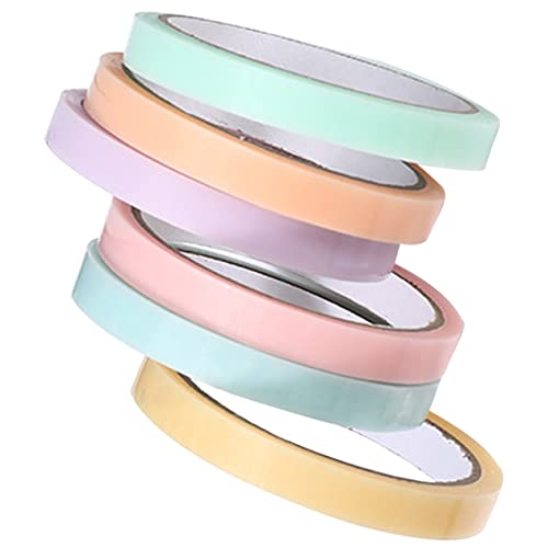 Anneome 6 Rollen Kugelband eintauchen klebrig Punkt buntes Abdeckband Pads farbiges Band dekompressionsspielzeug decompression toy spielzeuge lustiges klebeband DIY -Klebeband Plastik von Anneome