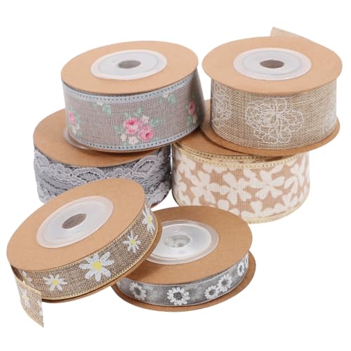 Anneome 6 Rollen Spitzenband Dekorative Bänder für Diy Geschenkverpackung und Bastelprojekte pro Vielseitige Verwendung für Hochzeiten und Feste von Anneome