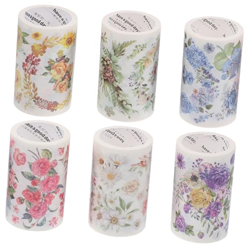 Anneome 6 Rollen Washi Tape Dekorative Klebebänder für Scrapbooking Diy Kunsthandwerk Kalender und Notizen pro Rolle Vielseitig Einsetzbar Kreativ Gestalten von Anneome