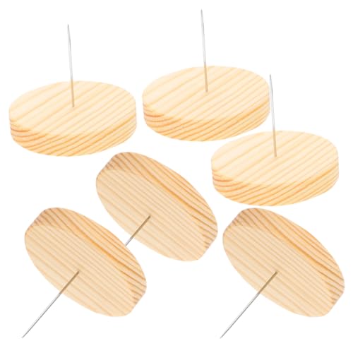 Anneome 6 Sätze Holzsockel Puppenständer Teilig Stabiler Filzpuppenhalter für DIY Häkelpuppen Sicherer Puppendisplay Ständer mit Robustem Holzfuß zur Individuellen Puppenpräsentation von Anneome