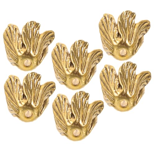 Anneome 6 Stück Blumenperlenkappen Legierung DIY Schmuckzubehör für Armbänder und Leicht Langlebig für Kreative Bastelprojekte Anneome 6 Stück Blumenperlenkappen Legierung DIY Schmuckzubehör für Armbänder und Leicht Langlebig für Kreative Bastelprojekte von Anneome