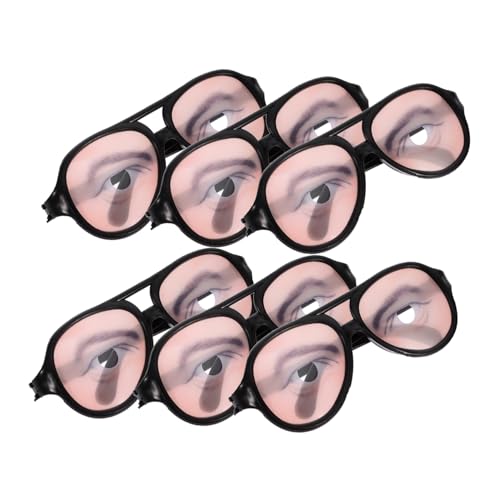 Anneome 6 Stück Halloween Partybrillen Lustige Accessoires für Männer und Frauen Kreative Fotorequisiten für Karneval Themenpartys und Maskeraden von Anneome