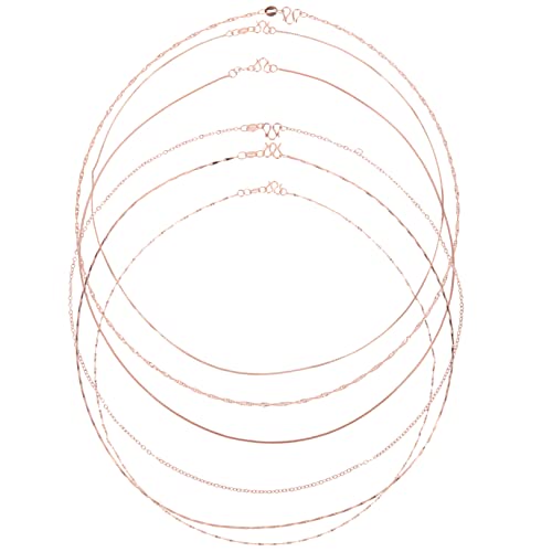 Anneome 6 Stück Halskette-set Geburtstag Statement-halsketten Für Frauen Silber Dünn Schmuck Dame Trendy Halskettenzubehör Selber Machen Frauen Halskette Kette Kupfer Rose Gold Anneome 6 Stück Halskette-set Geburtstag Statement-halsketten Für Frauen Silber Dünn Schmuck Dame Trendy Halskettenzubehör Selber Machen Frauen Halskette Kette Kupfer Rose Gold von Anneome