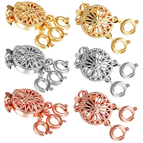 Anneome 6 Stück Schmuckverschluss für Mehrreihige Blumenform Metallverschluss für Armbänder und Schmuckbasteln Langlebig und Einfach zu Handhaben Anneome 6 Stück Schmuckverschluss für Mehrreihige Blumenform Metallverschluss für Armbänder und Schmuckbasteln Langlebig und Einfach zu Handhaben von Anneome