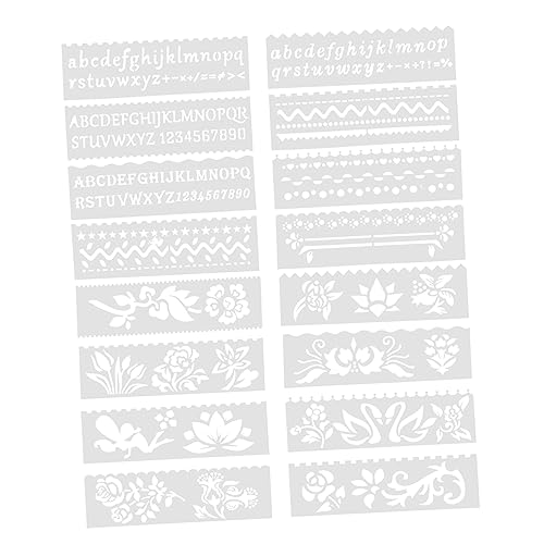 Anneome 6 Stück Teiliges Diy Malschablonen mit Hohlmuster Design Wiederverwendbare Kunststoffschablonen für Projekte für Wandmalerei Sprühmalerei und Dekoration von Anneome