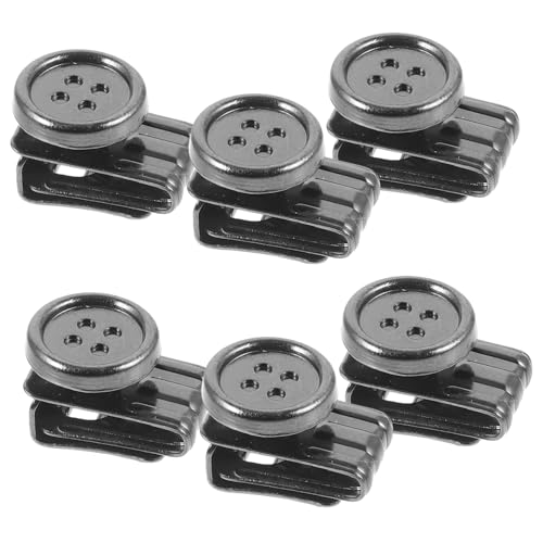 Anneome 6 Stück Teiliges Metallknöpfe ohne Nähen Clip Hosenträgerknöpfe für Herren Robuste Hosenträgerclips Minimalistisches Design für Bequemen Sitz und Vielseitige Verwendung Anneome 6 Stück Teiliges Metallknöpfe ohne Nähen Clip Hosenträgerknöpfe für Herren Robuste Hosenträgerclips Minimalistisches Design für Bequemen Sitz und Vielseitige Verwendung von Anneome