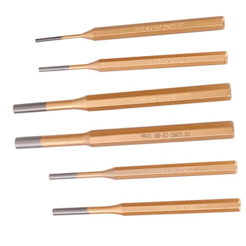 Anneome 6 Stück Teiliges Pin Punch Set Hochfestem Professioneller Schlagstempel für Maschinenwartung und Fertigung Vielseitige Anwendung Anneome 6 Stück Teiliges Pin Punch Set Hochfestem Professioneller Schlagstempel für Maschinenwartung und Fertigung Vielseitige Anwendung von Anneome