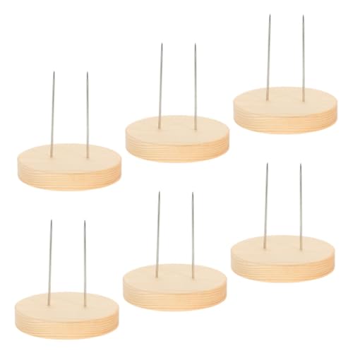 Anneome 6 Stück Teiliges Puppenständer aus Holz Stabiler Tischdisplay Halter für Handgefertigte Puppen für Vielseitige Präsentationen und Kreative Displays von Anneome