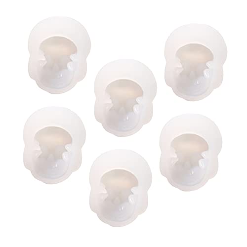 Anneome 6 Stück Teiliges Silikon Skull Kopf Wiederverwendbare Epoxidharz Gießform Flexible DIY Schmuckform für Kreative Handwerksprojekte Antihaftbeschichtet Langlebig und Leicht zu Anneome 6 Stück Teiliges Silikon Skull Kopf Wiederverwendbare Epoxidharz Gießform Flexible DIY Schmuckform für Kreative Handwerksprojekte Antihaftbeschichtet Langlebig und Leicht zu von Anneome