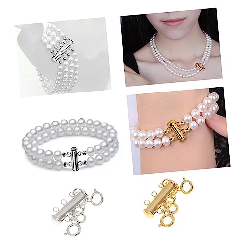 Anneome 6 Stück Ungelöteter Sprungring Verschlüsse Silber Schichtung Sterling Schließe Schmuck Biegering Aus Messing Federringverschluss Magnetrohr Schiebeverschluss Anneome 6 Stück Ungelöteter Sprungring Verschlüsse Silber Schichtung Sterling Schließe Schmuck Biegering Aus Messing Federringverschluss Magnetrohr Schiebeverschluss von Anneome