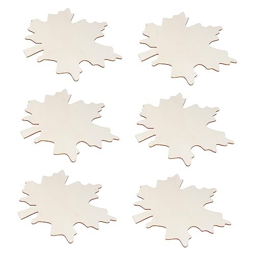 Anneome 6 Stück Weihnachts Ahornblatt Holzscheiben DIY Unvollendete Holz Ausschnitte für Kreative Malerei und Bastelprojekte Große Holzdeko Kinderfreundlich und Sicher Anneome 6 Stück Weihnachts Ahornblatt Holzscheiben DIY Unvollendete Holz Ausschnitte für Kreative Malerei und Bastelprojekte Große Holzdeko Kinderfreundlich und Sicher von Anneome