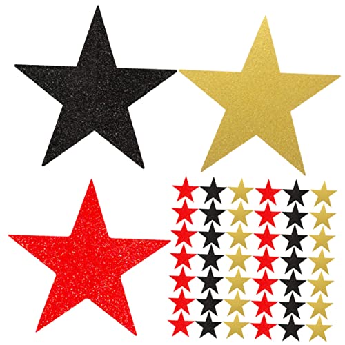 Anneome 60 Stück Fünfzackige Stern Papierausschnitte für Schulprojekte Bunte Dekoration für Klassenzimmer und Bastelarbeiten Gold Schwarz Rot Anneome 60 Stück Fünfzackige Stern Papierausschnitte für Schulprojekte Bunte Dekoration für Klassenzimmer und Bastelarbeiten Gold Schwarz Rot von Anneome