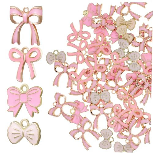 Anneome 60 Stück Teiliges Schmuckzubehör Bowknot Anhänger aus Langlebiger Legierung für Ohrringe Armbänder Halsketten Vielseitige Schmuckanhänger in Verschiedenen Schleifendesigns zur Anneome 60 Stück Teiliges Schmuckzubehör Bowknot Anhänger aus Langlebiger Legierung für Ohrringe Armbänder Halsketten Vielseitige Schmuckanhänger in Verschiedenen Schleifendesigns zur von Anneome