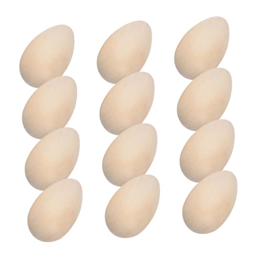 Anneome 60 Stück Unvollendete Holz Eier für DIY Dekoration Fake Eier Holz für Ostern Bastelbedarf Glatte Oberfläche zum Bemalen und Dekorieren für Zuhause und Garten Anneome 60 Stück Unvollendete Holz Eier für DIY Dekoration Fake Eier Holz für Ostern Bastelbedarf Glatte Oberfläche zum Bemalen und Dekorieren für Zuhause und Garten von Anneome