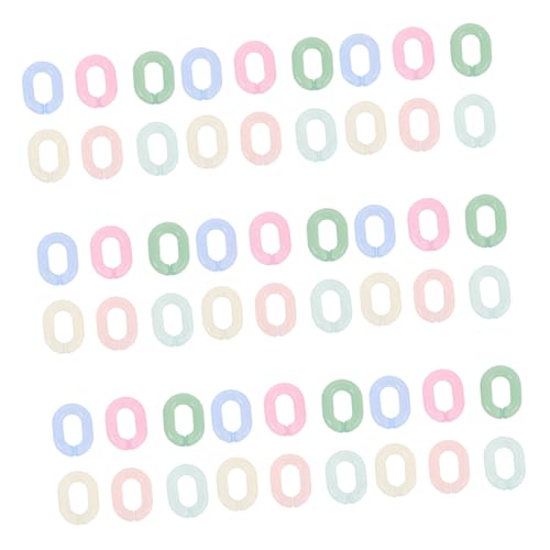 Anneome 600 Stück Acryl Kettenverbinder Oval in Candy Farben Abnehmbare DIY Verbindungsringe für Armbänder Brillenketten Schlüsselanhänger Leichte und Stabile Kettenclips von Anneome
