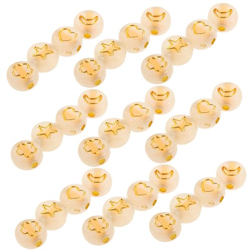 Anneome 600 Stück Leuchtende Acrylperlen Stern Mond Herz Blütenform Flache Runde Lose Spacer Perlen für DIY Schmuckherstellung Langlebig Leicht für Halsketten Armbänder Ohrringe Anneome 600 Stück Leuchtende Acrylperlen Stern Mond Herz Blütenform Flache Runde Lose Spacer Perlen für DIY Schmuckherstellung Langlebig Leicht für Halsketten Armbänder Ohrringe von Anneome
