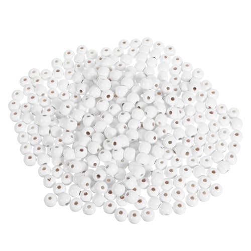 Anneome 600 Stück Weiße Holzperlen Rund mit Loch Durchmesser Natürliche Spacer Perlen für DIY Schmuckherstellung Armbänder Halsketten und Heimdekorationen Anneome 600 Stück Weiße Holzperlen Rund mit Loch Durchmesser Natürliche Spacer Perlen für DIY Schmuckherstellung Armbänder Halsketten und Heimdekorationen von Anneome