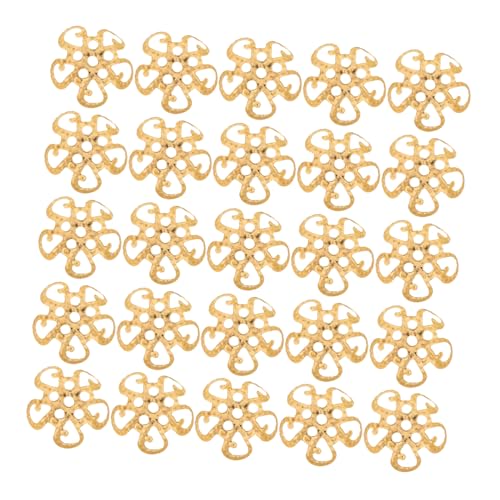 Anneome 600 Stücke Filigrane Metall-blumen-perlenkappen Goldfarben für Schmuckherstellung DIY Armband Halskette Perlen Endkappen Vielseitig Einsetzbar Kreative Bastelideen von Anneome