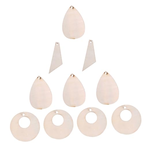 Anneome 60Stücke Teiliges Holz DIY Ohrring Zubehör Exquisite Holzmaterialien Für Schmuckherstellung Bastelprojekte Und Für Handgemachte Ohrringe Und Dekoration von Anneome