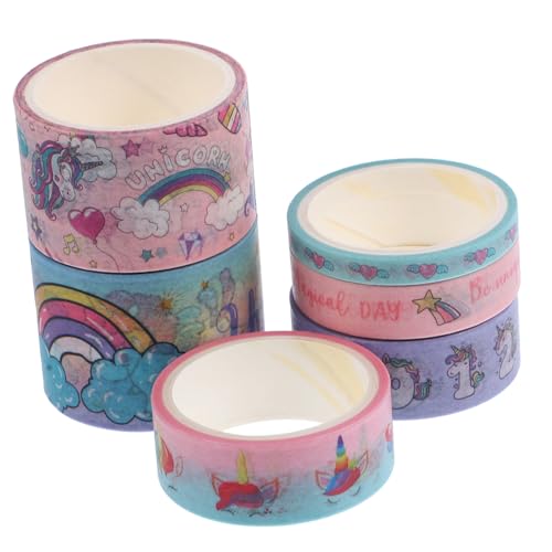Anneome 6Rollen DIY Karton Klebeband Dekoratives Papierband mit Zarten Cartoon Mustern für Journaling Scrapbooking und Projekte Anneome 6Rollen DIY Karton Klebeband Dekoratives Papierband mit Zarten Cartoon Mustern für Journaling Scrapbooking und Projekte von Anneome
