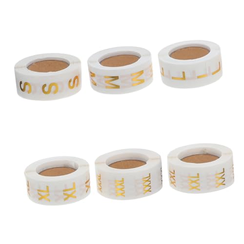 Anneome 6Rollen Kleidung Größenetiketten S Rund Aufkleber Transparent Kleidung Inventar Sortierung für Einzelhandel Lagerverwaltung Anneome 6Rollen Kleidung Größenetiketten S Rund Aufkleber Transparent Kleidung Inventar Sortierung für Einzelhandel Lagerverwaltung von Anneome