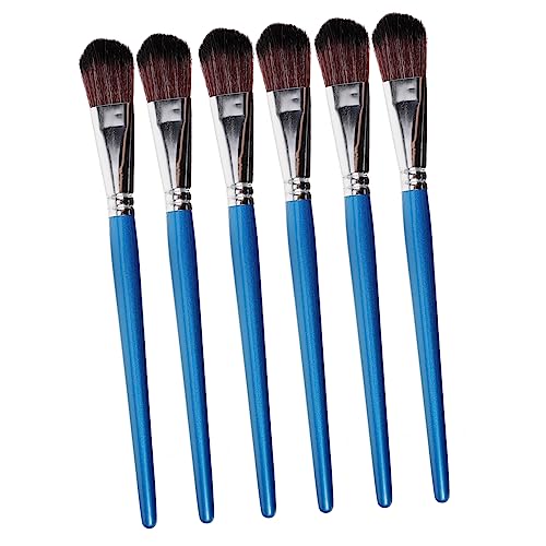Anneome 6Stücke Teiliges Pinsel Set für Acrylfarbe Nylonhaarpinsel für Künstler Ovaler Griff für Aquarell und Malerei für Anfänger und Profis Anneome 6Stücke Teiliges Pinsel Set für Acrylfarbe Nylonhaarpinsel für Künstler Ovaler Griff für Aquarell und Malerei für Anfänger und Profis von Anneome