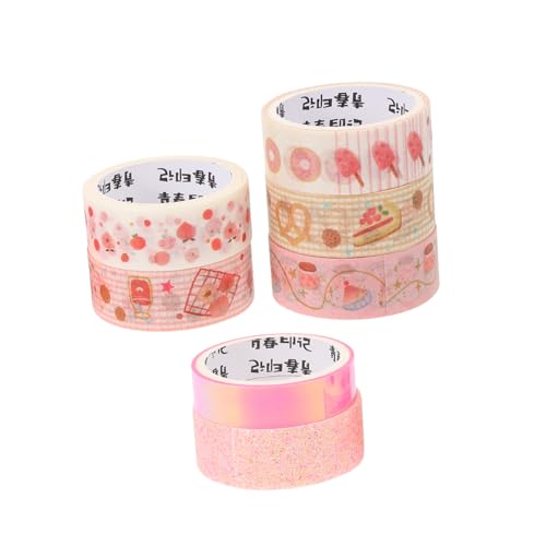 Anneome 7 Rollen Washi Tape mit Goldfolie Dekoratives Klebeband für Scrapbooking DIY Kunst Selbstklebende Dekoration für Journale und Bürobedarf von Anneome