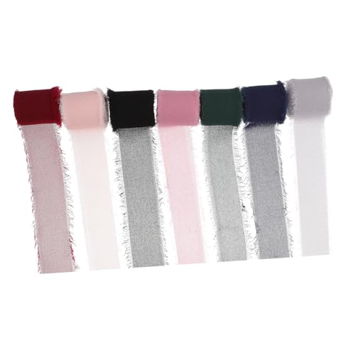 Anneome 7 Rollen handgefertigtes Gurtband seidenband ribbon hochzeitsdeko hohzeitdeko bezüge für nackenrollen Bänder zum Verpacken Schleife Dekorband Mehrzweckband Fransenbänder Polyester Anneome 7 Rollen handgefertigtes Gurtband seidenband ribbon hochzeitsdeko hohzeitdeko bezüge für nackenrollen Bänder zum Verpacken Schleife Dekorband Mehrzweckband Fransenbänder Polyester von Anneome