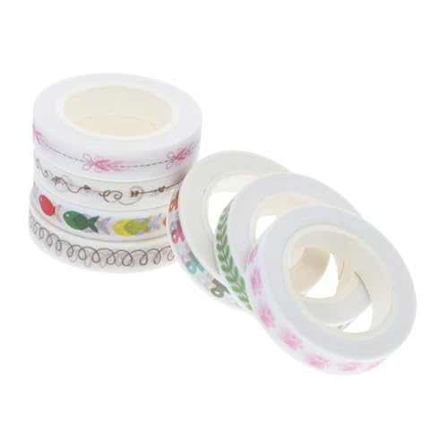 Anneome 7 Stück Teiliges Diy Dekoratives Washi Tape Klebebänder für Scrapbooking Kalender Notizbücher Karten und Bastelprojekte pro Einfach zu Handhaben und Rückstandsfrei Entfernbar von Anneome