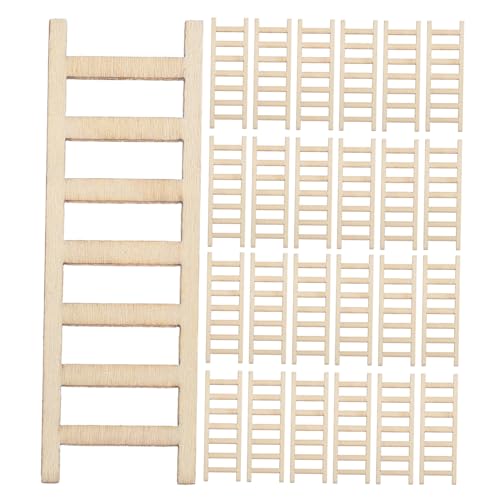 Anneome 72 Stück Teiliges Miniatur Holzleiter Feine Miniaturleiter mit Retro-design für Puppenhaus Möbel Mikrolandschaft Dekoration Bastelzubehör für Mini Garten und Dioramen Anneome 72 Stück Teiliges Miniatur Holzleiter Feine Miniaturleiter mit Retro-design für Puppenhaus Möbel Mikrolandschaft Dekoration Bastelzubehör für Mini Garten und Dioramen von Anneome