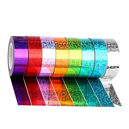 Anneome 8 Rollen Diy -klebeband Glänzendes Bastelband Holografisches Band Basteln Glänzendes Band Bastelband Aus Stoff Dekoratives Klebeband Farbig Bunt Farbiges Abdeckband Sammelklebeband Anneome 8 Rollen Diy -klebeband Glänzendes Bastelband Holografisches Band Basteln Glänzendes Band Bastelband Aus Stoff Dekoratives Klebeband Farbig Bunt Farbiges Abdeckband Sammelklebeband von Anneome