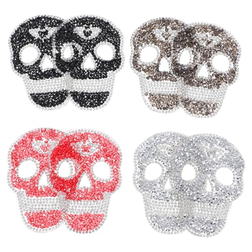 Anneome 8 Stück -Aufnäher zum Aufbügeln: Strass-Aufnäher für Kleidung, dekorative Applikationen für Halloween-Kleidung, Rucksäcke, Hüte und Schuhe, Reparatur, Basteln Anneome 8 Stück -Aufnäher zum Aufbügeln: Strass-Aufnäher für Kleidung, dekorative Applikationen für Halloween-Kleidung, Rucksäcke, Hüte und Schuhe, Reparatur, Basteln von Anneome
