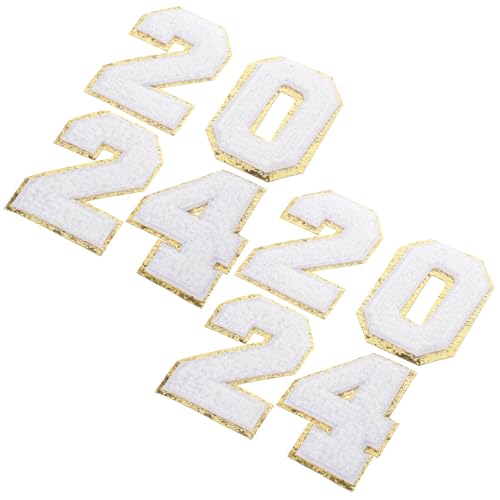 Anneome 8 Stück Kreative Nummern Stickerei Patches Dekorative Aufnäher für Kleidung Einfach zu Nähen oder Aufzubügeln für Diy Projekte und Accessoires von Anneome