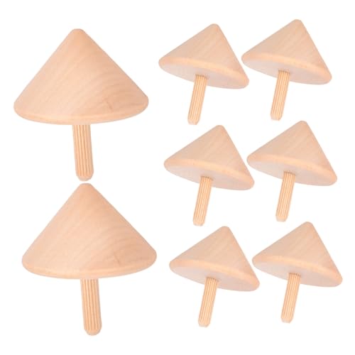 Anneome 8 Stück Teiliges Holz Gyroskop DIY Bastelset für Langlebig Leicht Fördert Hand Auge koordination für Partys Geburtstage Halloween Natürliche Holzfarbe von Anneome