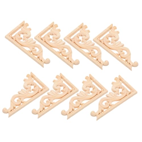 Anneome 8 Stück Teiliges Holzapplikationen aus Massiver Buche Geschnitzte Europäische Eckornamente Unbemalte Holzverzierung für Möbel Schrank Spiegel Bett DIY Wohnkultur Anneome 8 Stück Teiliges Holzapplikationen aus Massiver Buche Geschnitzte Europäische Eckornamente Unbemalte Holzverzierung für Möbel Schrank Spiegel Bett DIY Wohnkultur von Anneome
