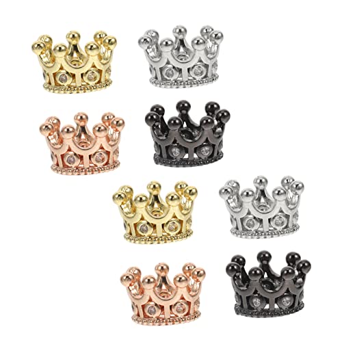 Anneome 8 Stück Teiliges Krone Schmuckanhänger Basis Diy Bastelmaterial für Armbänder und Roségold von Anneome